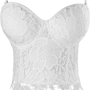 Amazon Women’s White Lace Top - NWT